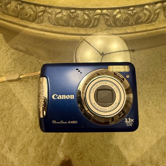 Canon PowerShot A480 10.0MP Digital Camera Blue Tested & Working - Picture 3 of 10
